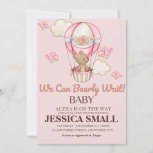 Convite Chá de Bebê para Meninas 