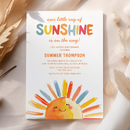 Convite Chá de Bebê Pequeno Raio de Sol