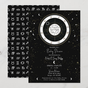 Convite Chá de Bebê Personalizado com Horóscopo do Signo S
