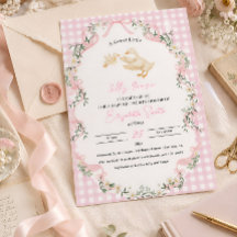 Chá de Bebê Personalizado Silly Goose Menina