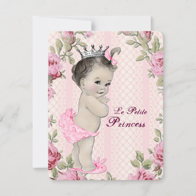 Convite Chá de Bebê Princesa (Frente)