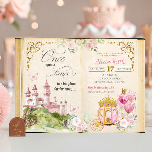 Convite Chá de Bebê Princesa Conto de Fadas