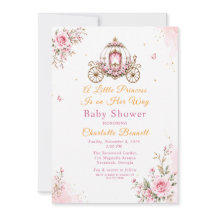 Chá de Bebê Princesa Floral Rosa
