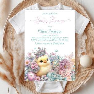Convite Chá de Bebê Princesa Frango