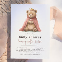 Chá de Bebê Princesa Menina Urso Teddy Real