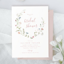 Chá de Bebê Rosa Elegante Rústico Boho