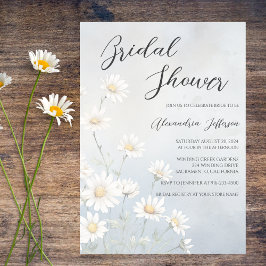 Convite Chá de Bebê Rustic Daisies