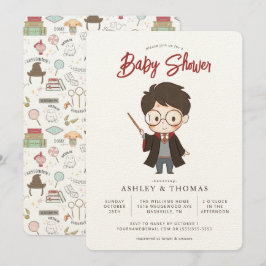 Convite Chá de Bebê Simples do Harry Potter