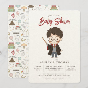 Convite Chá de Bebê Simples do Harry Potter