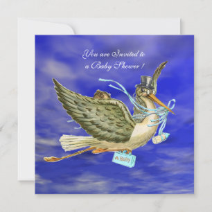 CONVITE CHÁ DE BEBÊ STORK