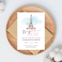Chá de Bebê Temático Paris Bem-vindo Bebê