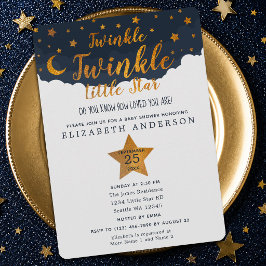 Convite Chá de Bebê Twinkle Twinkle Little Star