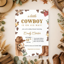 Chá de Bebê Um Pequeno Cowboy Está a Caminho