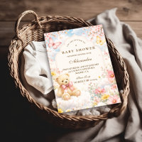 Chá de Bebê Urso Caprichoso e Nuvens