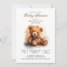 Chá de Bebê Urso Teddy Neutro