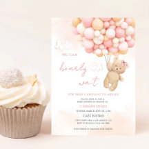 Chá de Bebê Urso Teddy Rosa