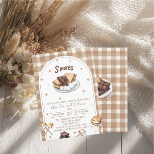 Convite Chá de bebê Watercolor S'more para amar