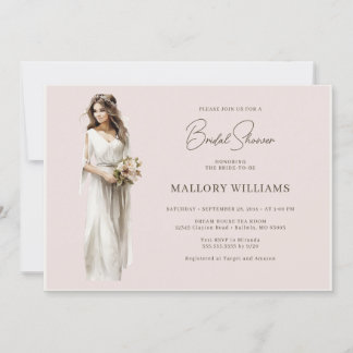 Convite Chá de Bridal Moderna