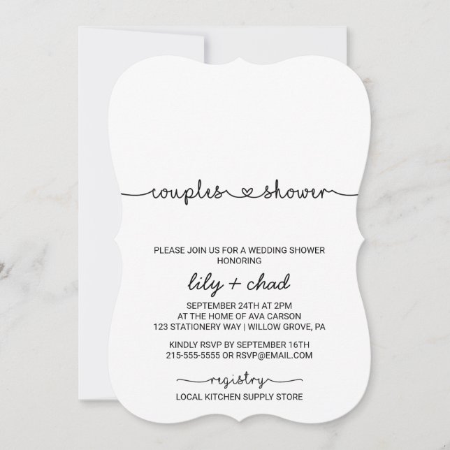 Convite Chá de Casais (Frente)