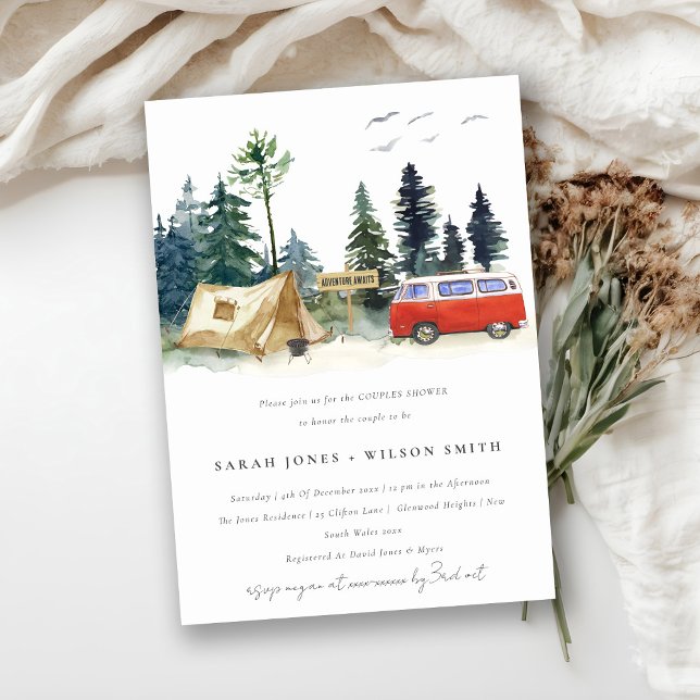 Convite Chá de Casais da Floresta de Pinheiros de Campos A (Criador carregado)