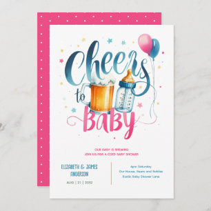 Convite CHÁ de Casais de cervejas para bebês CÓDIGOS