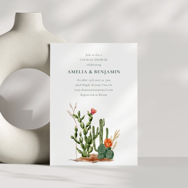 Convite Chá de Casais do Deserto do Sudoeste (Criador carregado)