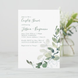 Convite Chá de Casais Eucalyptus Botânicos Russos