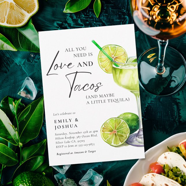 Convite Chá de Casais Fiesta Margarita (Criador carregado)