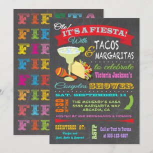 Convite Chá de Casais Fiesta mexicano