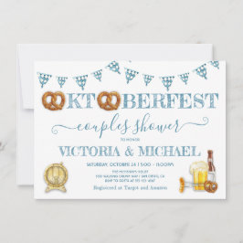 Convite Chá de Casais Oktoberfest Pretzel