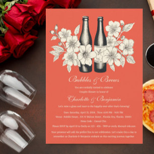 Convite Chá de Casal Bolhas Únicas e Cervejas