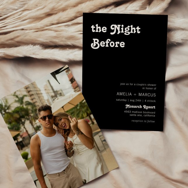 Convite Chá de Casal Chic Terracotta Moderno (Criador carregado)