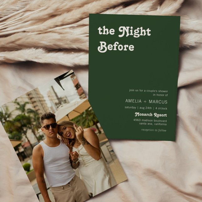 Convite Chá de Casal Chic Terracotta Moderno (Criador carregado)