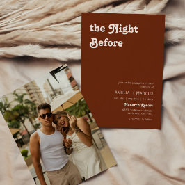 Convite Chá de Casal Chic Terracotta Moderno