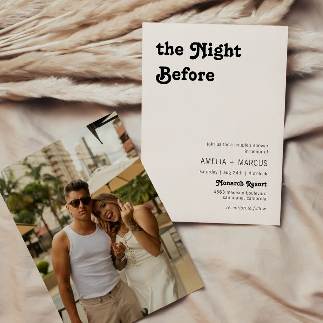 Convite Chá de Casal Chic Terracotta Moderno (Criador carregado)