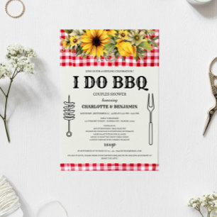 Convite Chá de Casal Rustic I DO BBQ