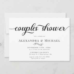 Convite Chá de Casal Simples