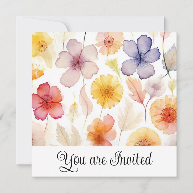 Convite Chá de casamento (Frente)