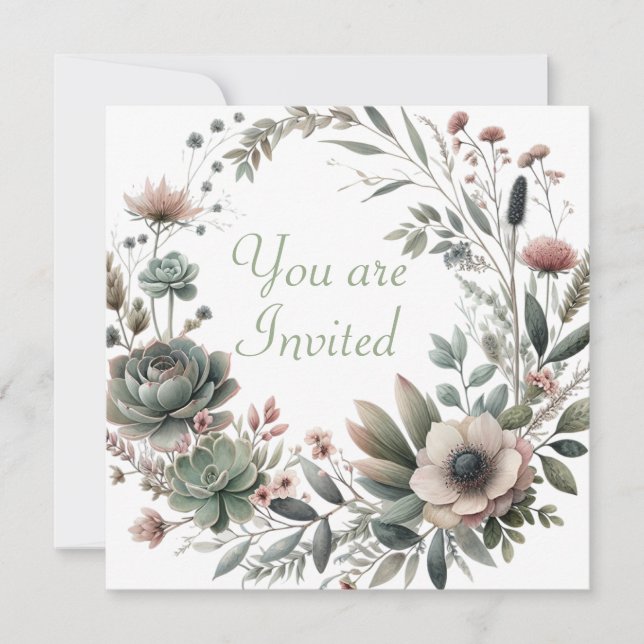 Convite Chá de casamento (Frente)