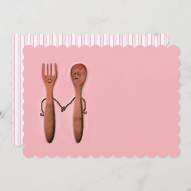 Convite chá de casamento (Frente/Verso)