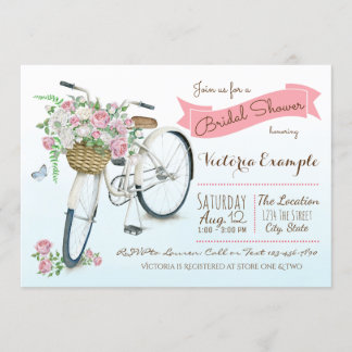 Convite Chá de casamento Bicicleta do Chá de panela Bicicl