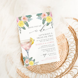 Convite Chá de casamento coquetel direito