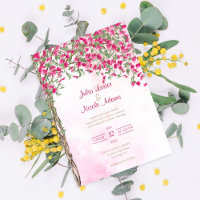 Chá de casamento da Floresta Tropical de Bougainvi