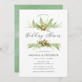 Convite Chá de casamento de água verde