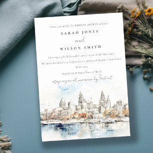Convite Chá de casamento de Aquarela de Kansas City Missou
