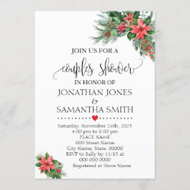 Convite Chá de casamento de Casais de Natal