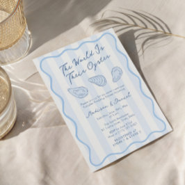 Convite Chá de casamento de Casais torrados de ostras dese