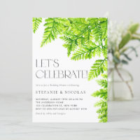 Chá de casamento de Ferns Verdes Chartreuse em Aqu