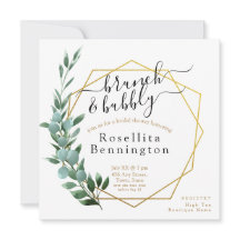 Chá de casamento Floral Eucalyptus Elegance Único