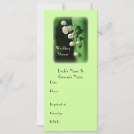 Convite Chá de casamento Green Invitation Lily do Vale